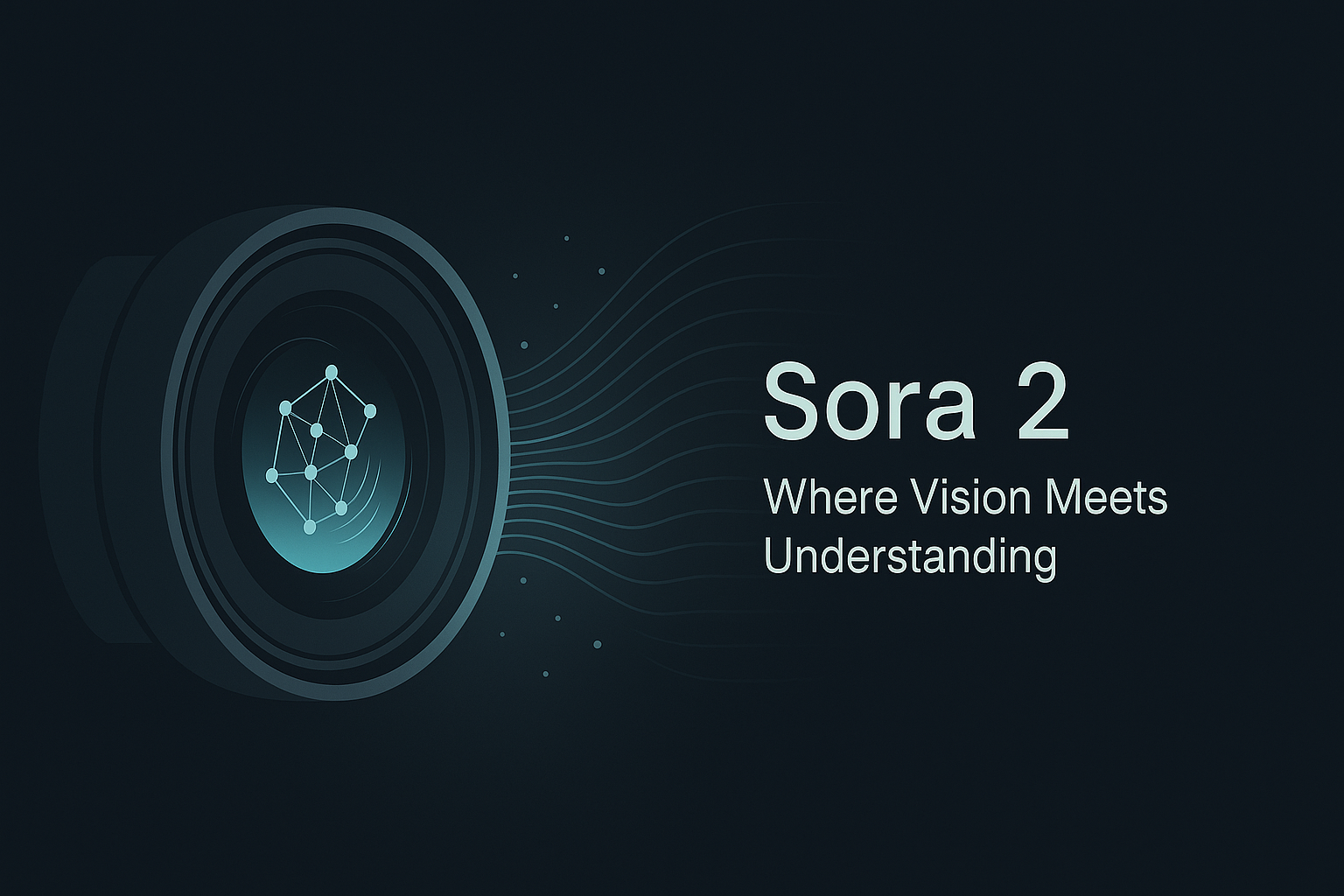 An abstract image representing the launch of Sora 2.